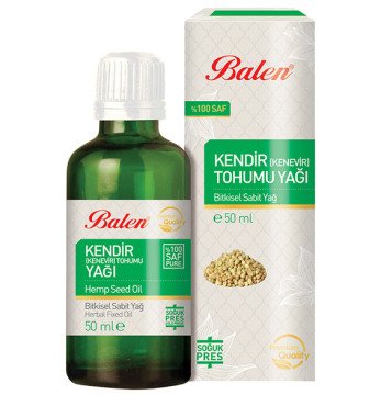 Balen Kendir (Kenevir Tohumu) Yağı 50ml.