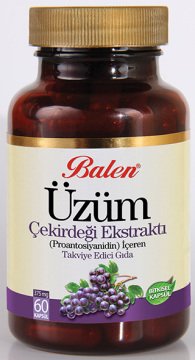 Balen Üzüm Çekirdeği Ekstraktı 60 Kapsül